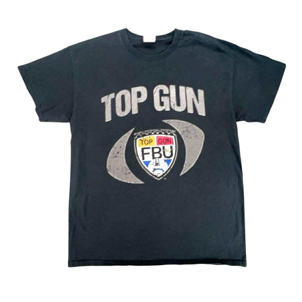 Top Gun FBU Football University 2016 USA Tour Black Graphic T-Shirt